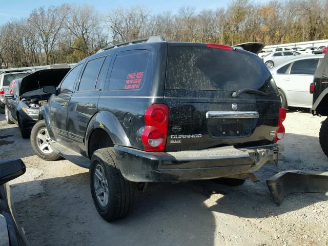 1D4HD48D44F139902 - 2004 DODGE DURANGO SL BLACK photo 3