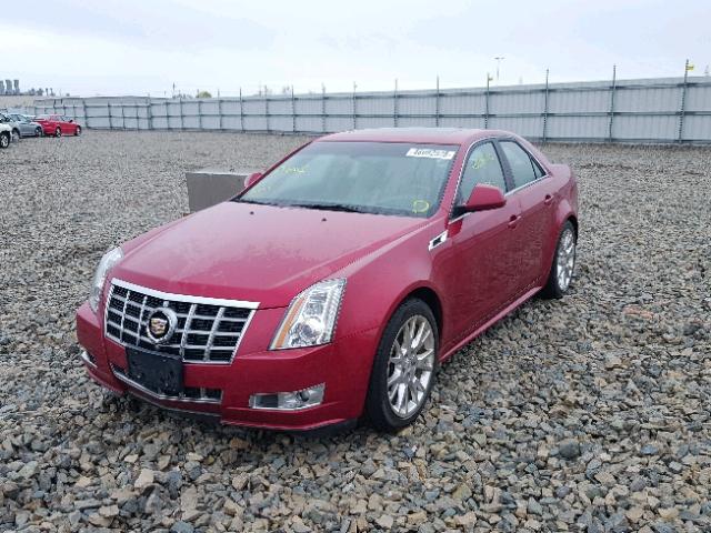 1G6DS5E31C0114320 - 2012 CADILLAC CTS PREMIU RED photo 2