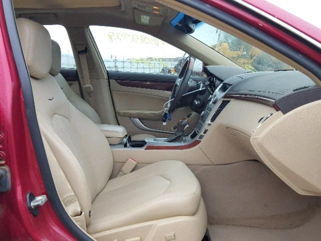 1G6DS5E31C0114320 - 2012 CADILLAC CTS PREMIU RED photo 5