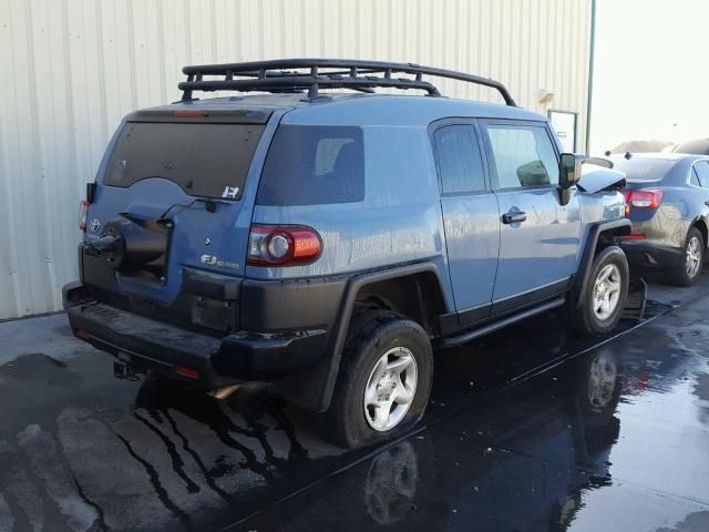 JTEBU4BF0EK196583 - 2014 TOYOTA FJ CRUISER BLUE photo 4