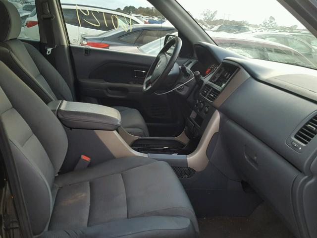 5FNYF28177B038976 - 2007 HONDA PILOT LX BLACK photo 5