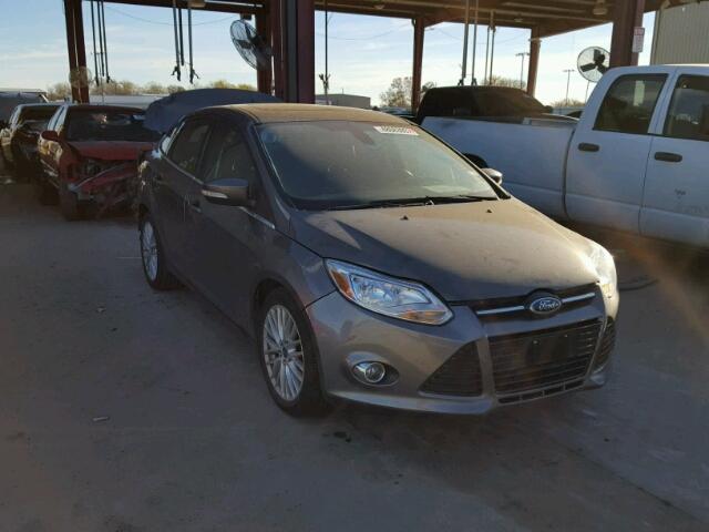 1FAHP3H2XCL339041 - 2012 FORD FOCUS SEL GRAY photo 1
