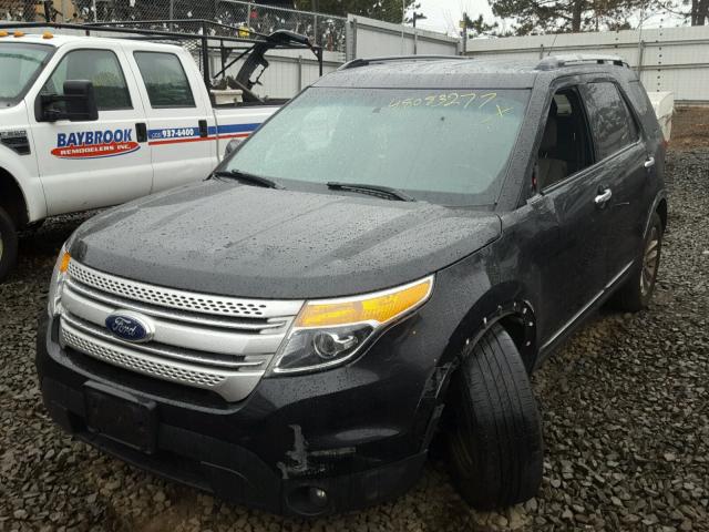 1FM5K7D87EGC50287 - 2014 FORD EXPLORER X BLACK photo 2