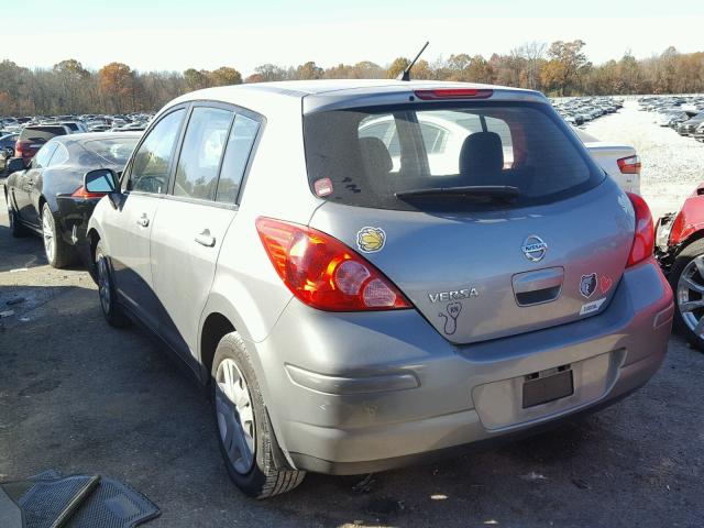 3N1BC1CP3BL483152 - 2011 NISSAN VERSA S GRAY photo 3