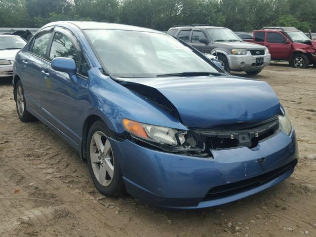 1HGFA16836L042262 - 2006 HONDA CIVIC EX BLUE photo 1