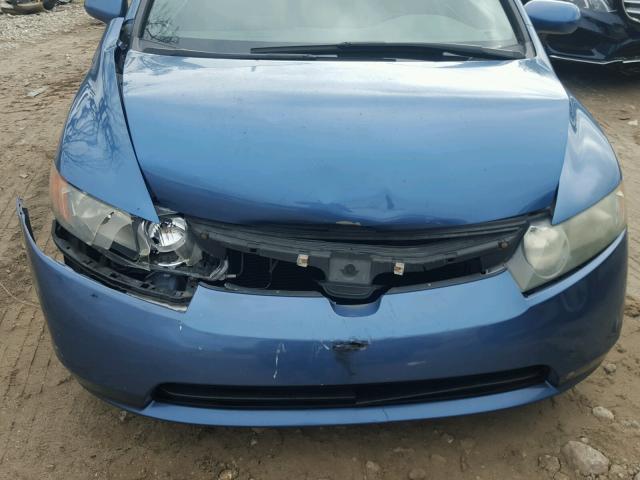 1HGFA16836L042262 - 2006 HONDA CIVIC EX BLUE photo 9