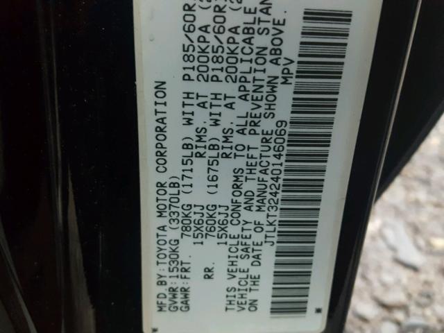 JTLKT324240146069 - 2004 TOYOTA SCION XB Azul foto 10