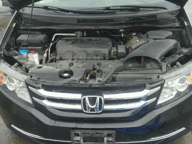 5FNRL5H68EB126992 - 2014 HONDA ODYSSEY EX BLACK photo 7