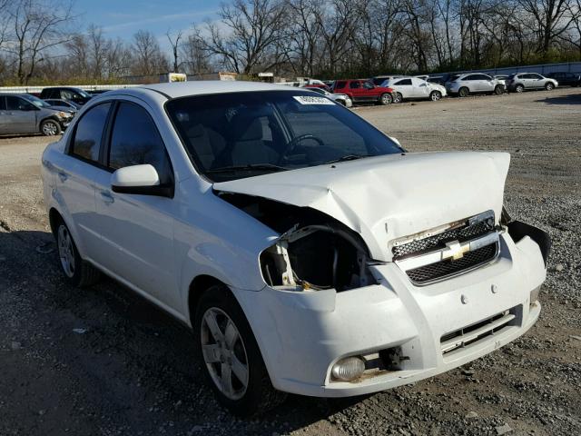 KL1TG5DE6BB175153 - 2011 CHEVROLET AVEO LT WHITE photo 1