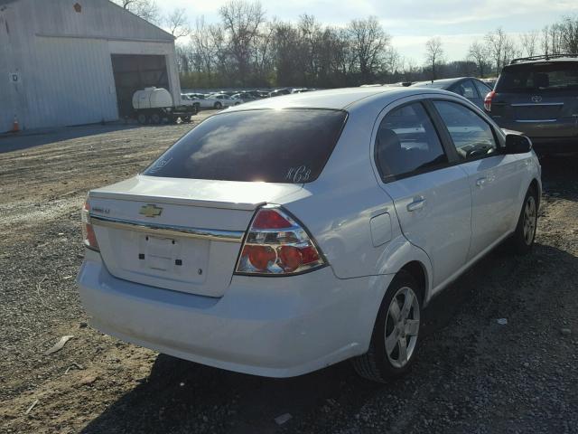 KL1TG5DE6BB175153 - 2011 CHEVROLET AVEO LT WHITE photo 4