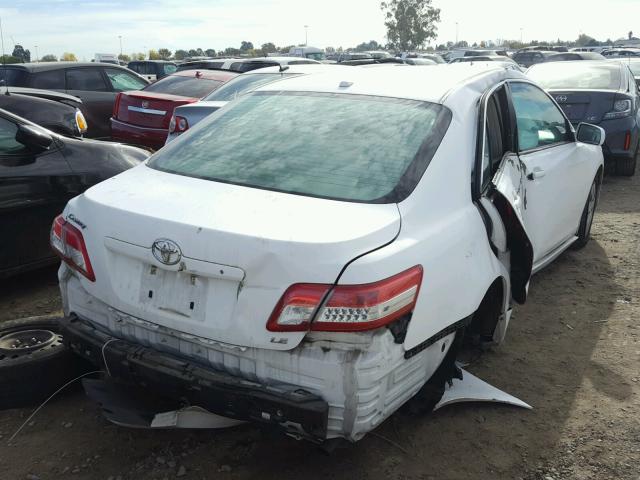 4T1BF3EK4AU579079 - 2010 TOYOTA CAMRY BASE WHITE photo 4