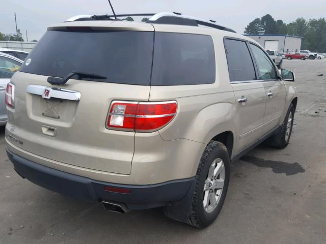5GZER23738J157882 - 2008 SATURN OUTLOOK XR ოქროსფერი ფოტო 4