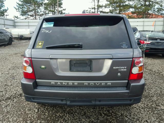 SALSF25496A921420 - 2006 LAND ROVER RANGE ROVE GRAY photo 9