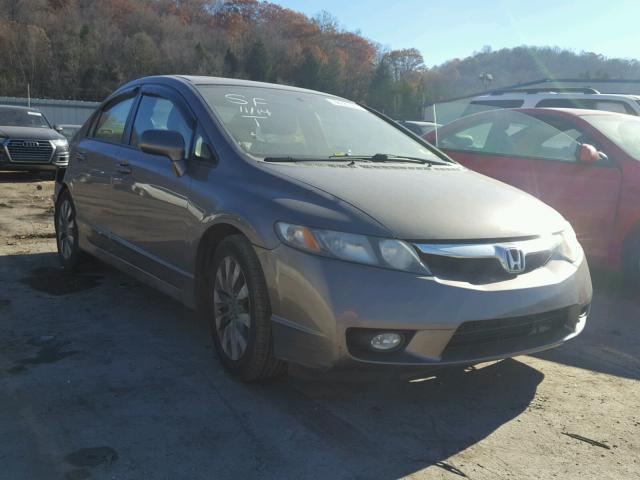 1HGFA169X9L019638 - 2009 HONDA CIVIC EXL GRAY photo 1