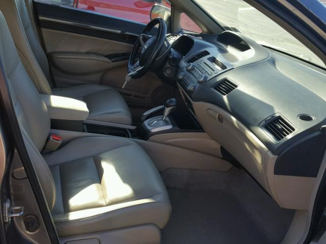 1HGFA169X9L019638 - 2009 HONDA CIVIC EXL 灰色 照片 5