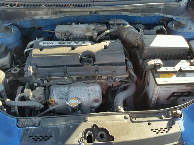 KNADE123386423886 - 2008 KIA RIO BASE BLUE photo 7