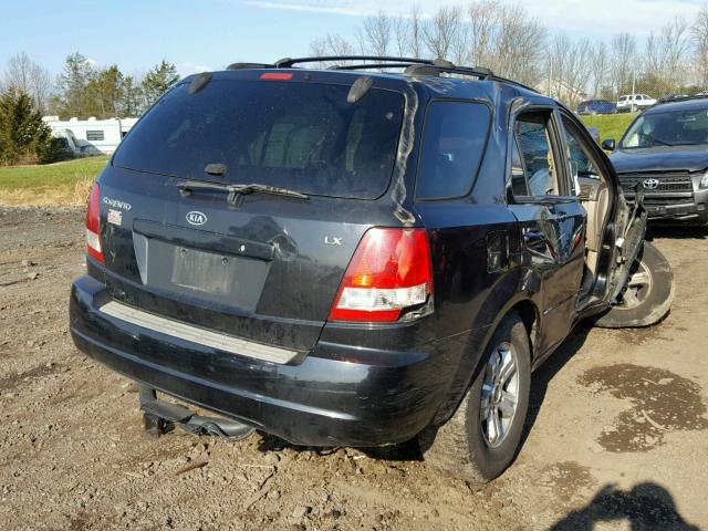 KNDJC733445184569 - 2004 KIA SORENTO EX BLACK photo 4