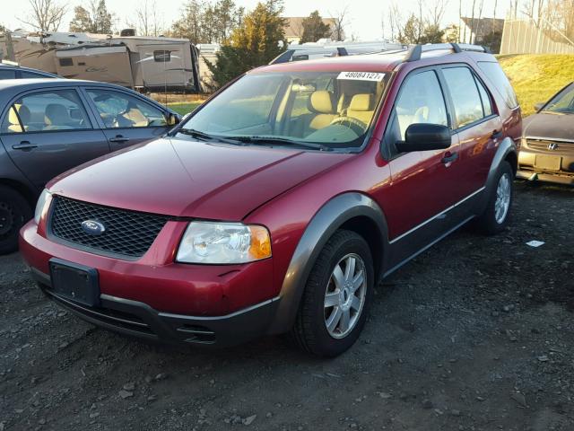 1FMDK04176GA24631 - 2006 FORD FREESTYLE RED photo 2