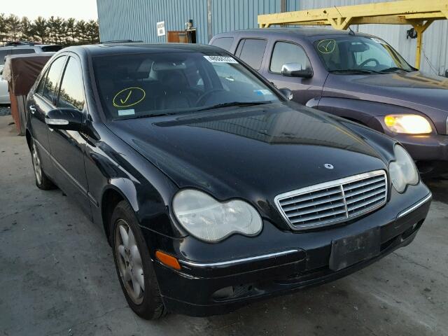 WDBRF61J52F180154 - 2002 MERCEDES-BENZ C 240 BLACK photo 1