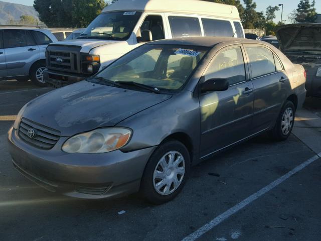 1NXBR32E53Z094510 - 2003 TOYOTA COROLLA CE SILVER photo 2