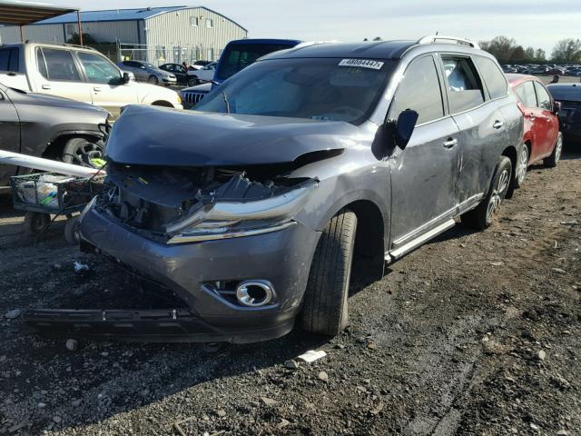 5N1AR2MM0DC652068 - 2013 NISSAN PATHFINDER GRAY photo 2