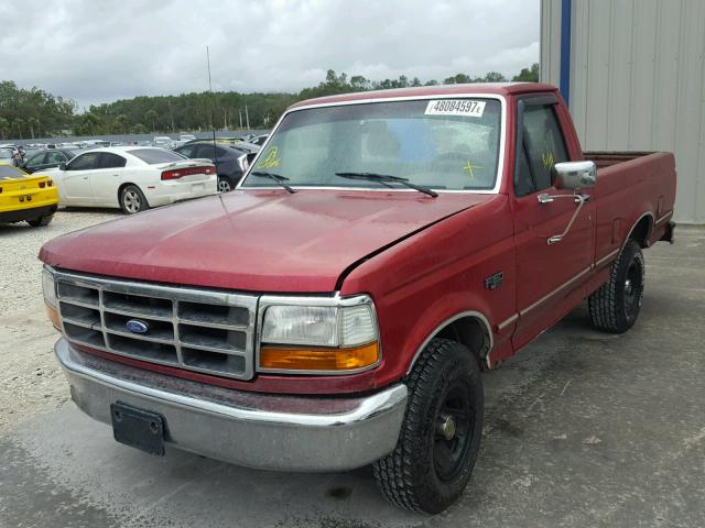 1FTDF15Y4SLA43407 - 1995 FORD F150 RED photo 2