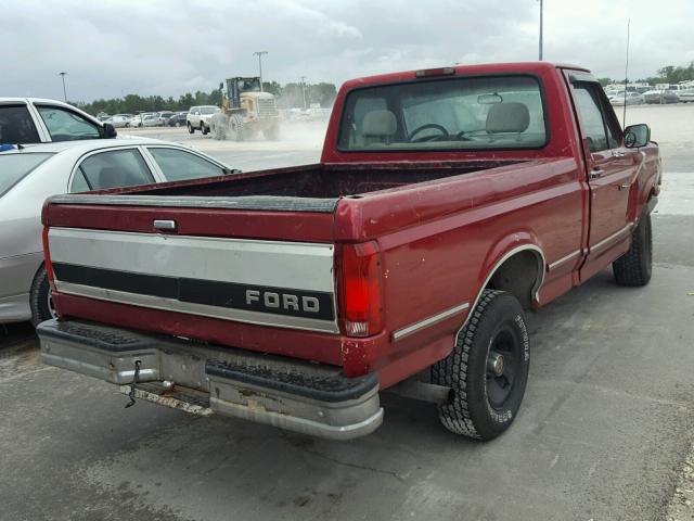 1FTDF15Y4SLA43407 - 1995 FORD F150 RED photo 4