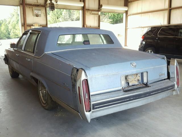 1G6AW6982E9060401 - 1984 CADILLAC FLEETWOOD BLUE photo 3