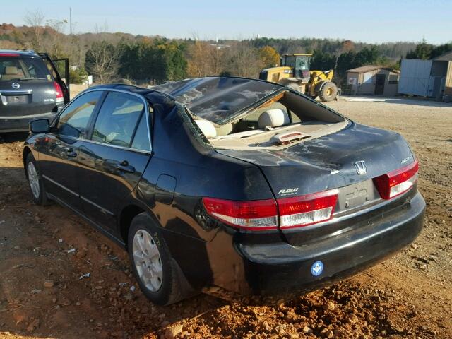 1HGCM55333A046858 - 2003 HONDA ACCORD LX BLACK photo 3