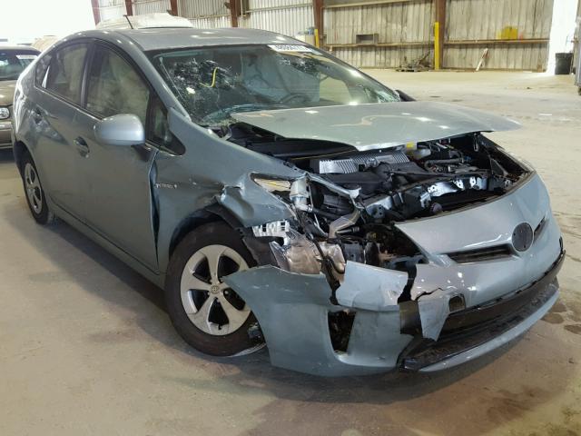 JTDKN3DU8D1676883 - 2013 TOYOTA PRIUS GREEN photo 1