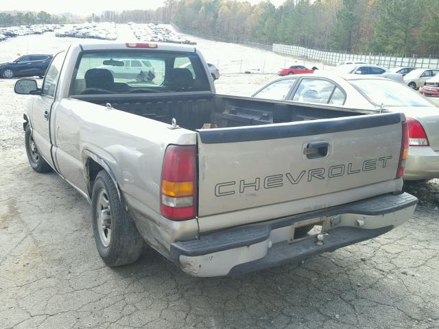 1GCEC14V1YE358991 - 2000 CHEVROLET SILVERADO TAN photo 3