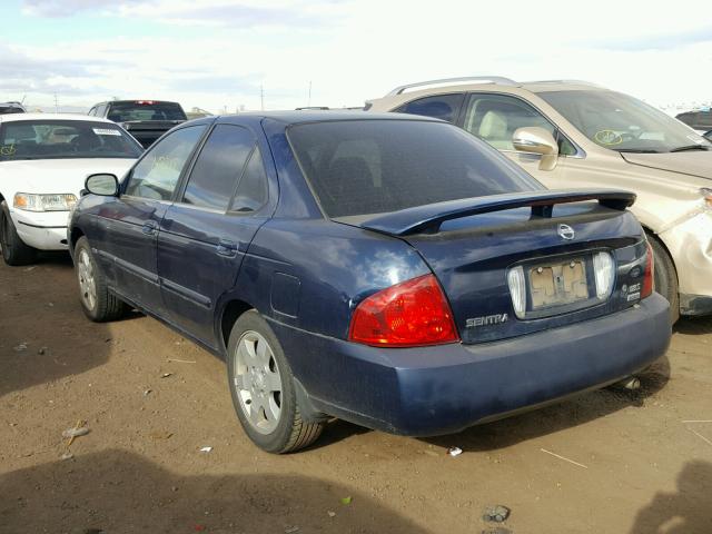 3N1CB51D85L576292 - 2005 NISSAN SENTRA 1.8 BLUE photo 3