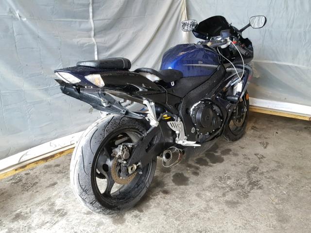 JS1GR7KAX72106029 - 2007 SUZUKI GSX-R750 BLUE photo 4