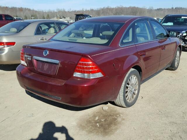 1MEFM42115G617108 - 2005 MERCURY MONTEGO PR 栗色 照片 4