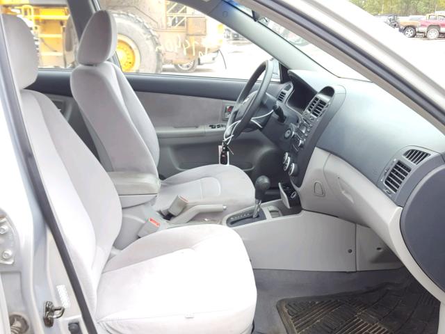 KNAFE121075394925 - 2007 KIA SPECTRA EX SILVER photo 5