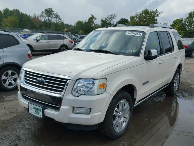 1FMEU75E37UB37830 - 2007 FORD EXPLORER L WHITE photo 2