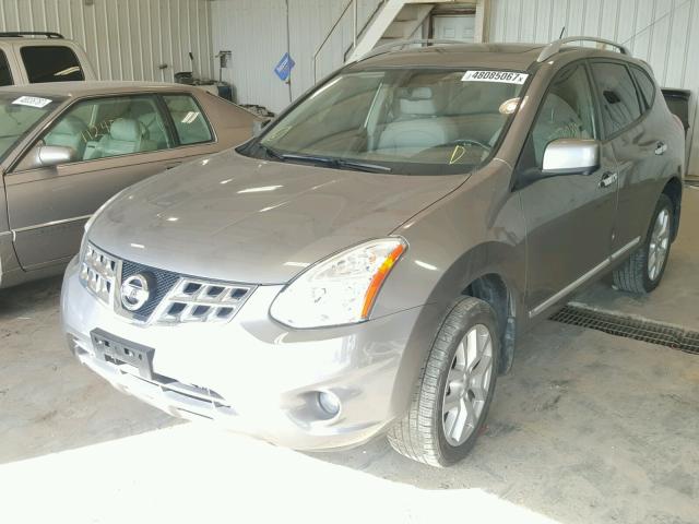 JN8AS5MT4CW284612 - 2012 NISSAN ROGUE S GRAY photo 2