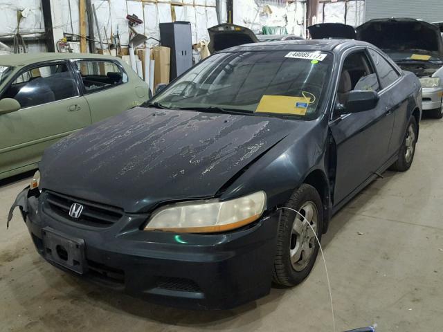 1HGCG32591A006105 - 2001 HONDA ACCORD EX GREEN photo 2