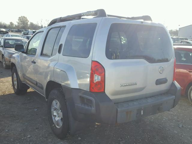 5N1AN08W57C504529 - 2007 NISSAN XTERRA OFF SILVER photo 3