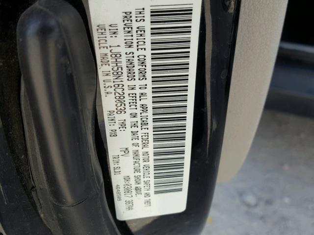 1J8HH58N16C280536 - 2006 JEEP COMMANDER Qara foto 10