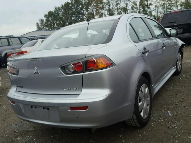 JA32U1FU3AU026727 - 2010 MITSUBISHI LANCER DE SILVER photo 4