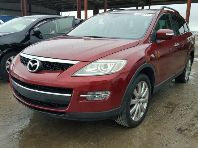 JM3TB28A890176458 - 2009 MAZDA CX-9 BURGUNDY photo 2