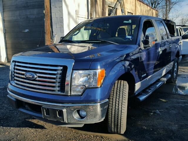 1FTFW1CT1CKD04399 - 2012 FORD F150 SUPER BLUE photo 2