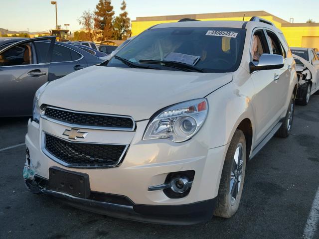 1GNALDEK6FZ128641 - 2015 CHEVROLET EQUINOX LT WHITE photo 2