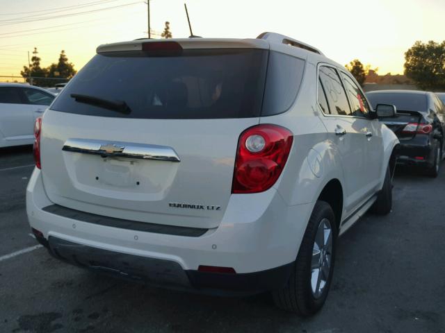 1GNALDEK6FZ128641 - 2015 CHEVROLET EQUINOX LT WHITE photo 4