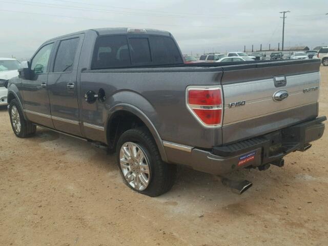 1FTPW12V79FA41392 - 2009 FORD F150 SUPER GRAY photo 3