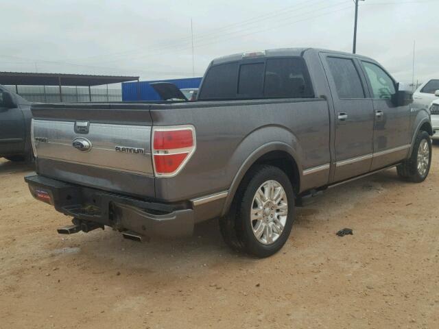 1FTPW12V79FA41392 - 2009 FORD F150 SUPER GRAY photo 4