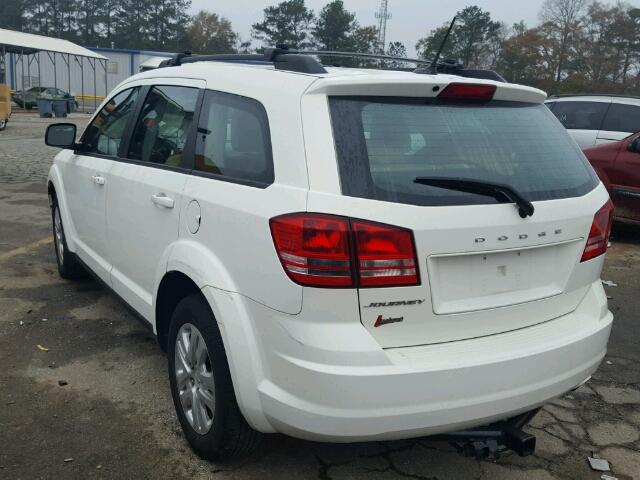 3C4PDCAB3FT745910 - 2015 DODGE JOURNEY SE WHITE photo 3