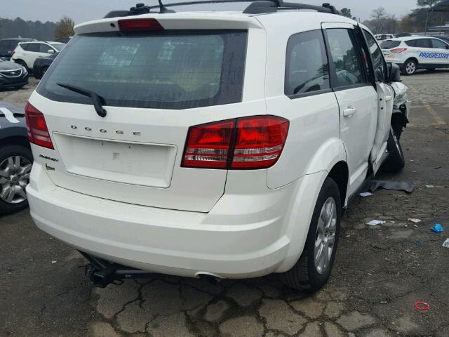 3C4PDCAB3FT745910 - 2015 DODGE JOURNEY SE WHITE photo 4