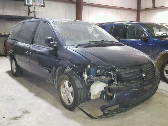 1D4GP24R07B212123 - 2007 DODGE GRAND CARA BLUE photo 1